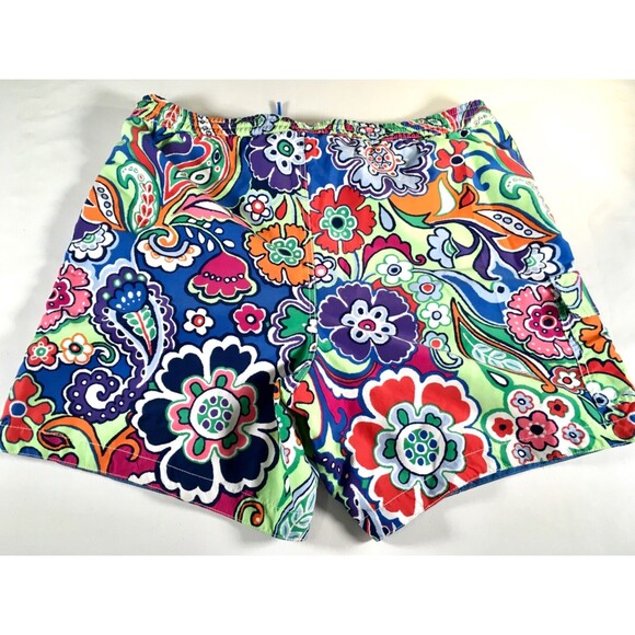 Vintage Tommy Hilfiger Men's Sz Large Hawaiian  Mesh-Lined Swim Trunks 7" Inseam - Picture 12 of 16